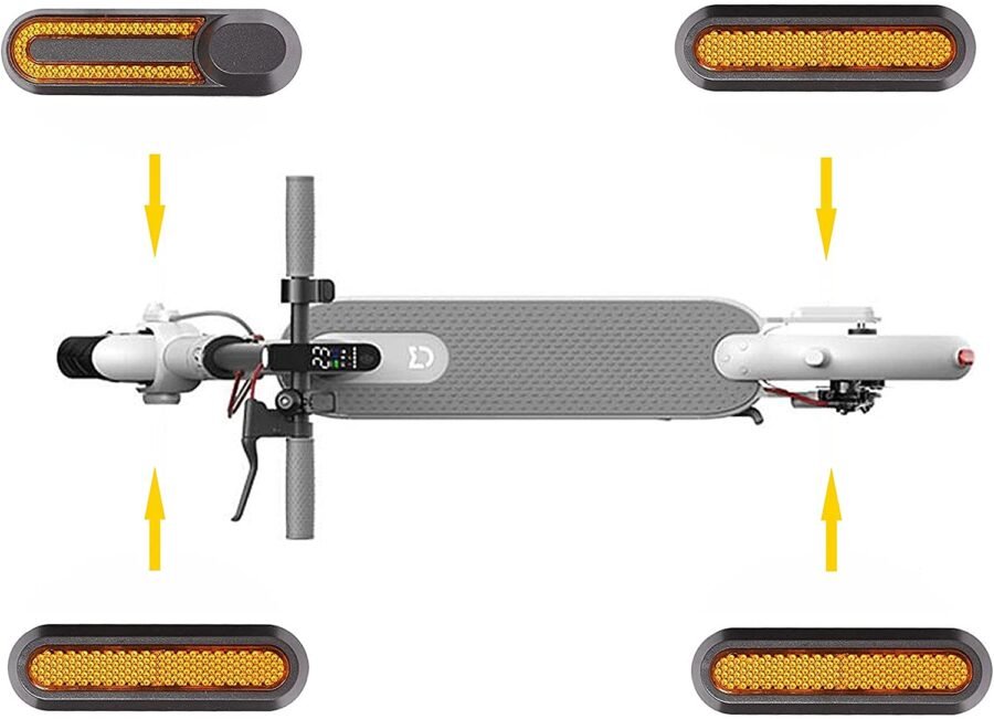 tapa de tornillo reflectante lateral