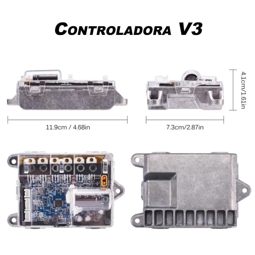 Centralita para el patinete marca Xiaomi con control de crucero, nueva versión reforzada y mejorada 3.0