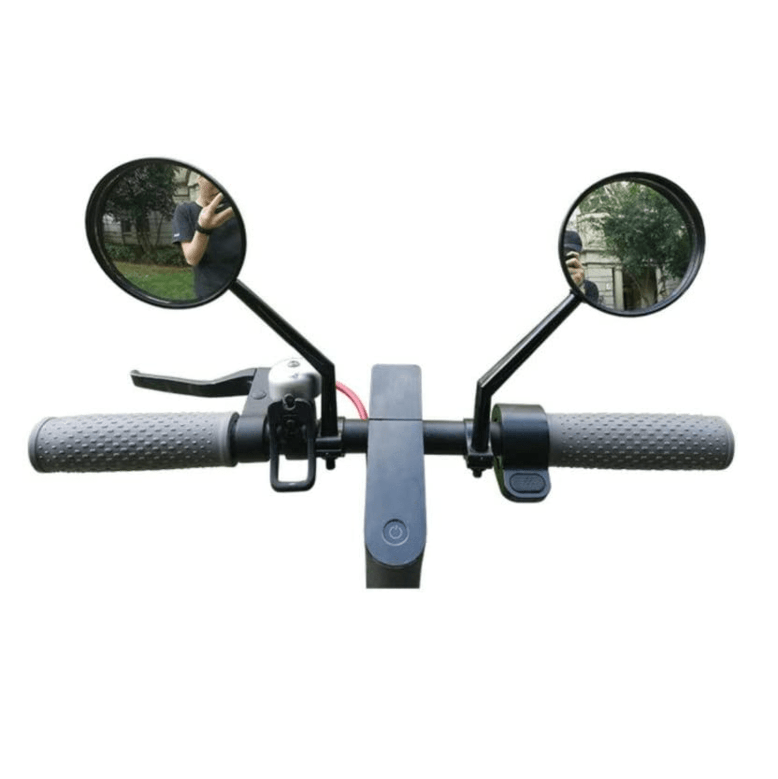 Soporte para manillar de espejo de scooter, 1 par de espejo retrovisor  seguro, para patinete, bicicleta eléctrica, bicicleta