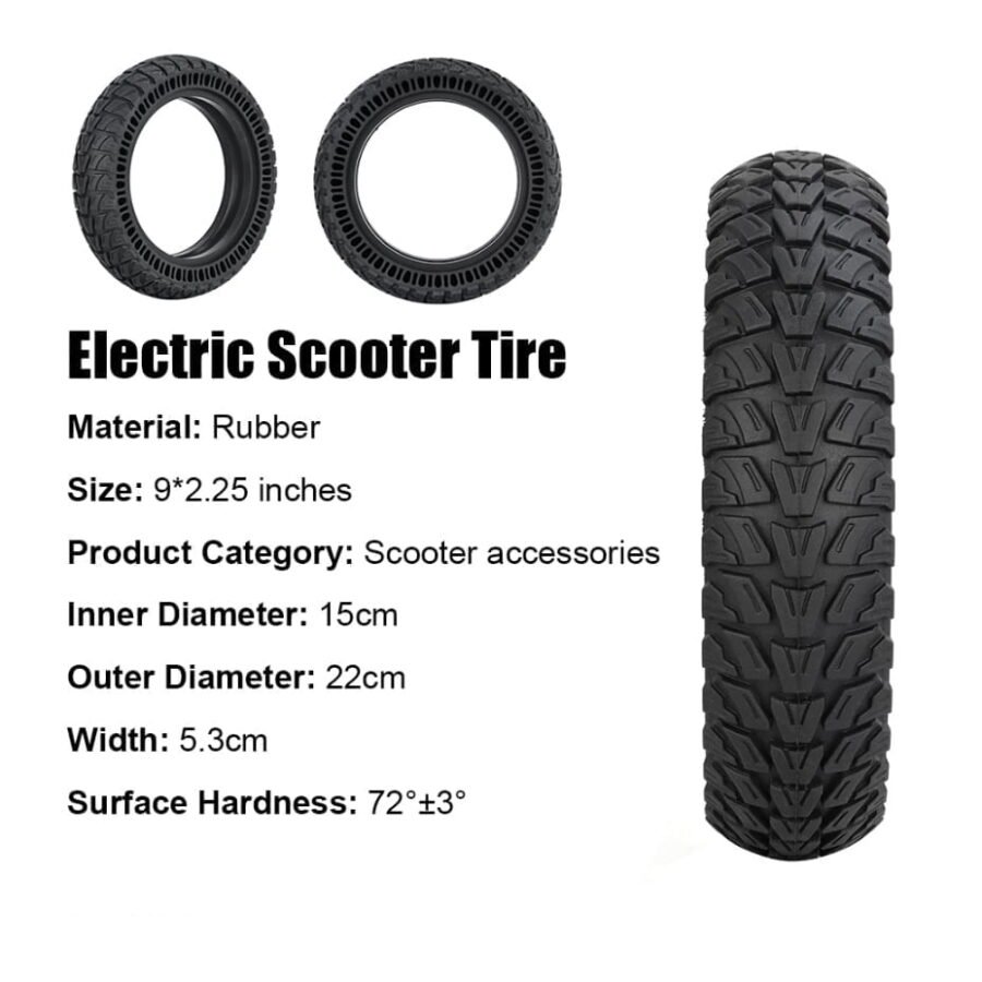 Rueda Maciza Patinete Xiaomi 9x2,25 Offroad