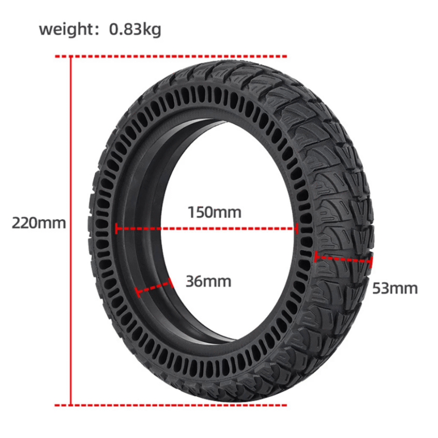 Maciza rueda 9x2 offroad