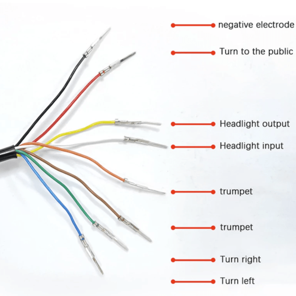 Interruptor de luz de bicicleta eléctrica