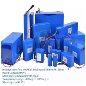 Tubo termorretráctil de PVC para batería Lipo 1 metro azul