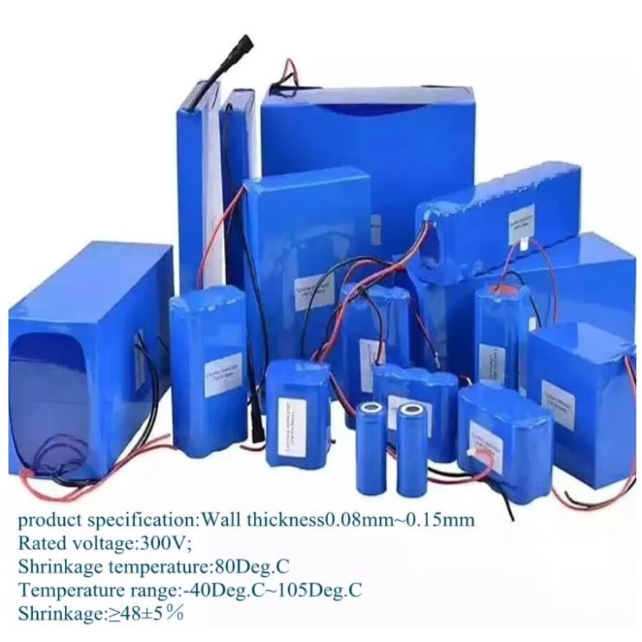 Tubo termorretráctil de PVC para batería Lipo Tubo termorretráctil de PVC para batería Lipo 1 metro azul