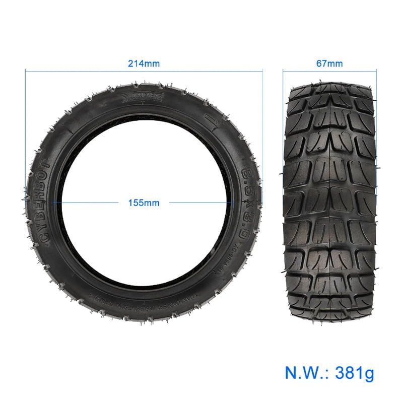 rueda 8.5x3-6.1 offroad para patinete