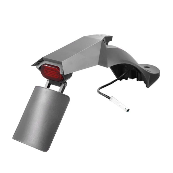 Guardabarros corto con matricula negro patinete xiaomi