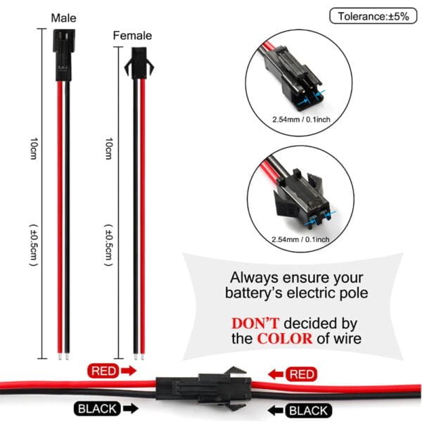 20AWG Connector Cable for JST SM