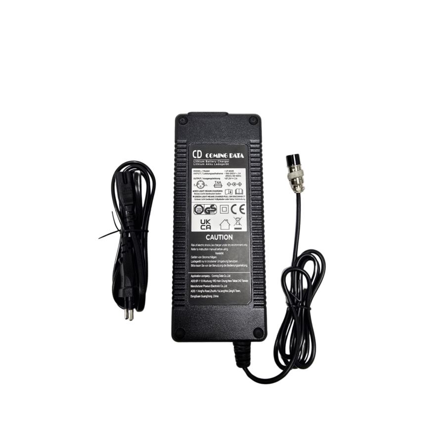 Cargador 60V (Salida 67,2V)2A conector GX16 [Tai-Zo]