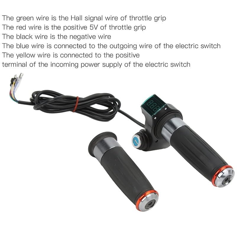 Empuñadura de acelerador con llave de contacto 