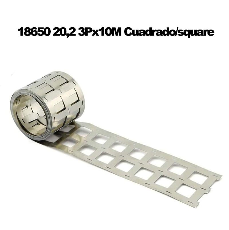 rollo niquel 18650 20,2 3p cuadrado