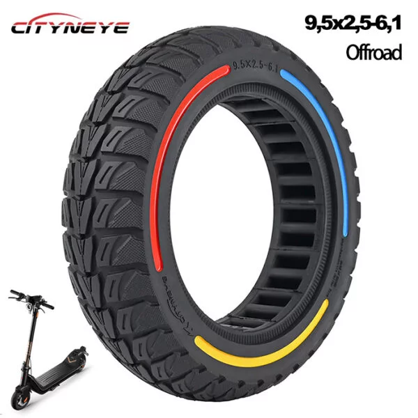 rueda maciza 9,5x2,5-6,1 para xiaom y patinete niu