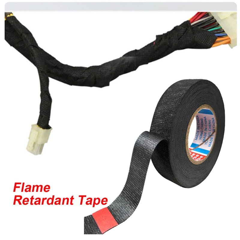 cinta adjesiva de tela Cinta adhesiva industrial de tela, resistente, duradera y de excelente tenacidad, de 15Mx15mm. Perfecta para cables y se puede utilizar en interiores y exteriores.