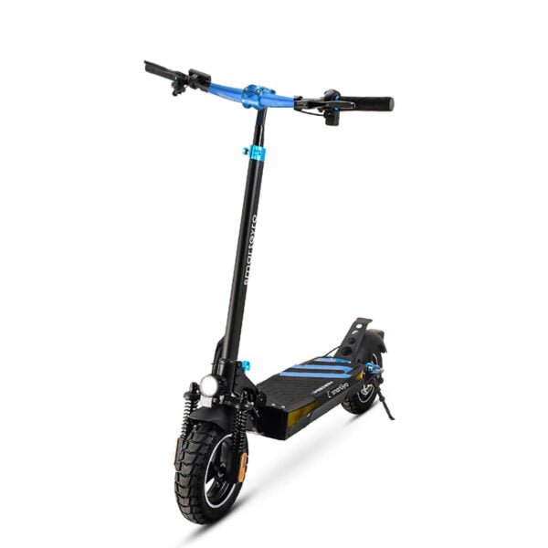 patinete-electrico-smartgyro-con manillar de bici azul