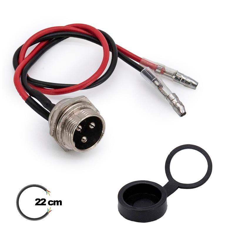 puerto de carga gx16 tipo bala