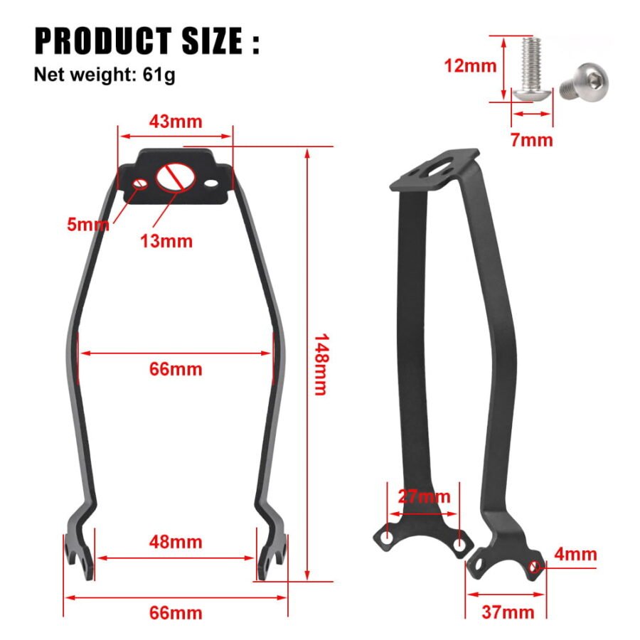 Soporte guardabarros metálico 10 para Xiaomi scooter 4 Ultra
