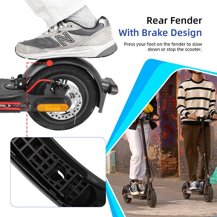 Guardabarros trasero con luz intermitente Aluminio para Xiaomi M365_Pro _Pro2_1S_MI3_detalle