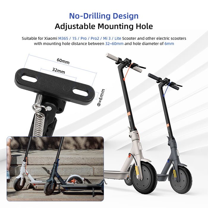 Pata de cabra ajustable para Xiaomi M365/Pro /Pro2/1S/MI3 (Negro)