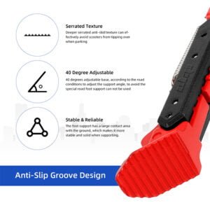 Suport reglabil pentru Xiaomi M365_Pro _Pro2_1S_MI3 (roșu-negru)_