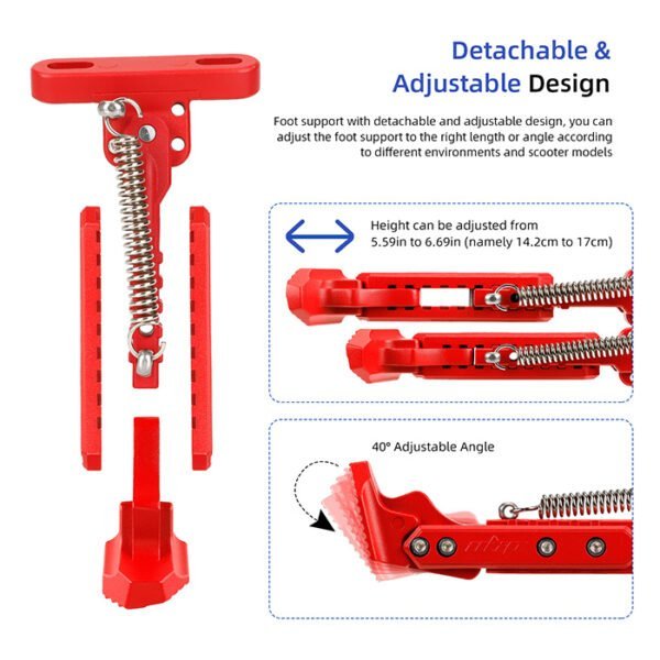 Adjustable kickstand for Xiaomi M365_Pro _Pro2_1S_MI3 (red)