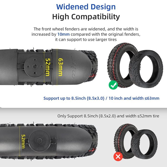 guardabarros delantero para patin xiaomi