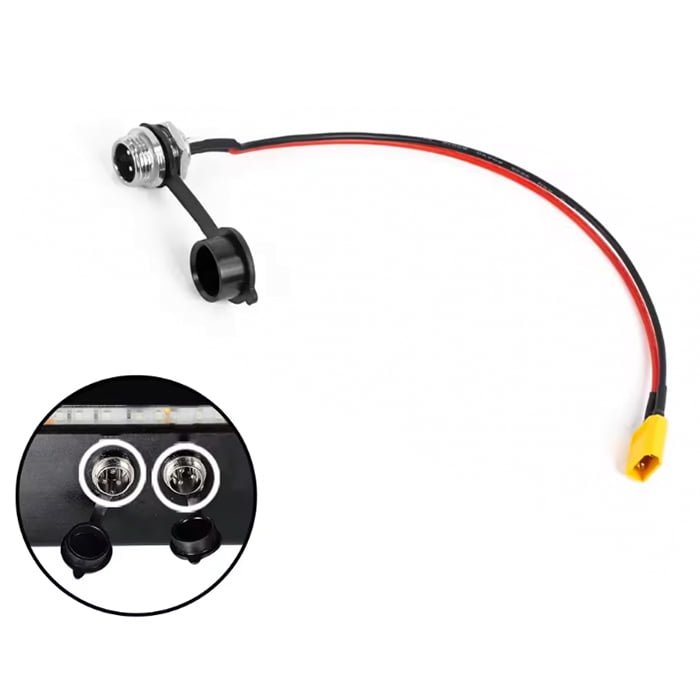 puerto de carga gx16 a xt60 detalle