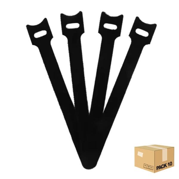 bridas del velcro reutilizable negro bridas del velcro reutilizable negro