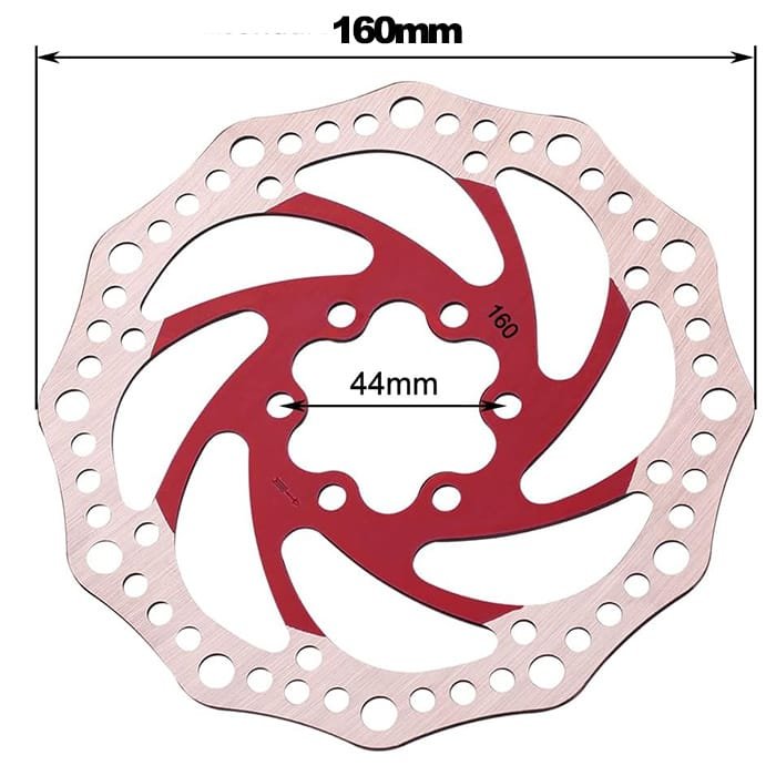 disco de freno 160mm rojo