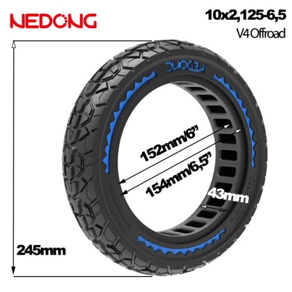 solide 10x2,125-6,5 blau offroad Größe