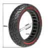 rueda maciza 8,5x2 offroad roja