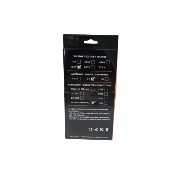 Charger for Kukirin G3 Pro 52V (Output 58.5V)  [Kukirin]