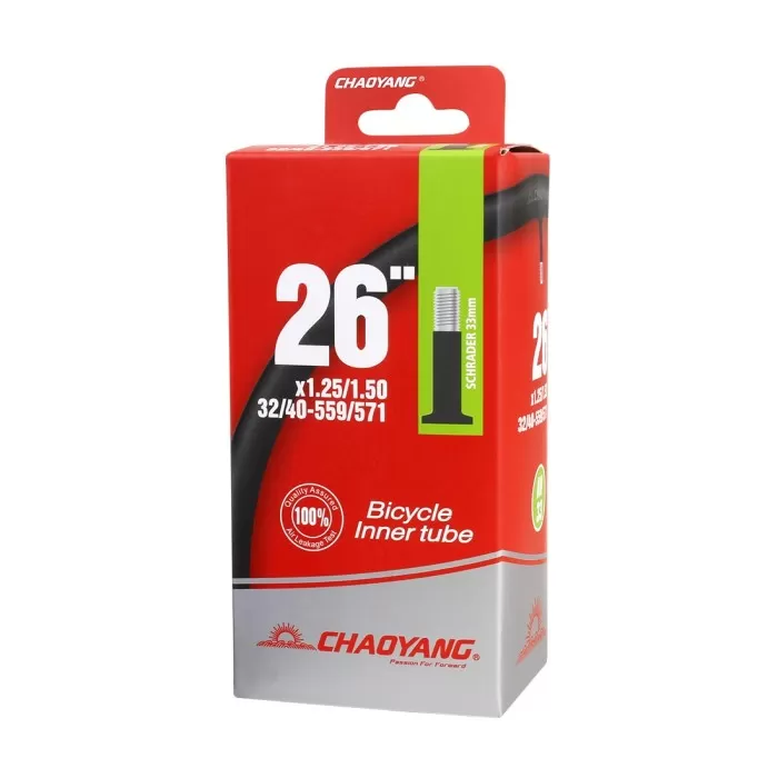 Cámara de aire 26 х 1,25:1,5 AV Recta [Chaoyang]