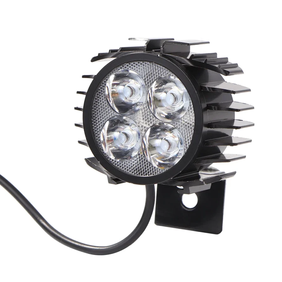Luz faro led con bocina/claxon (12-72V)
