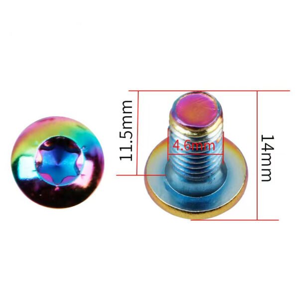 Tornillos de disco arcoíris (Pack 12 )