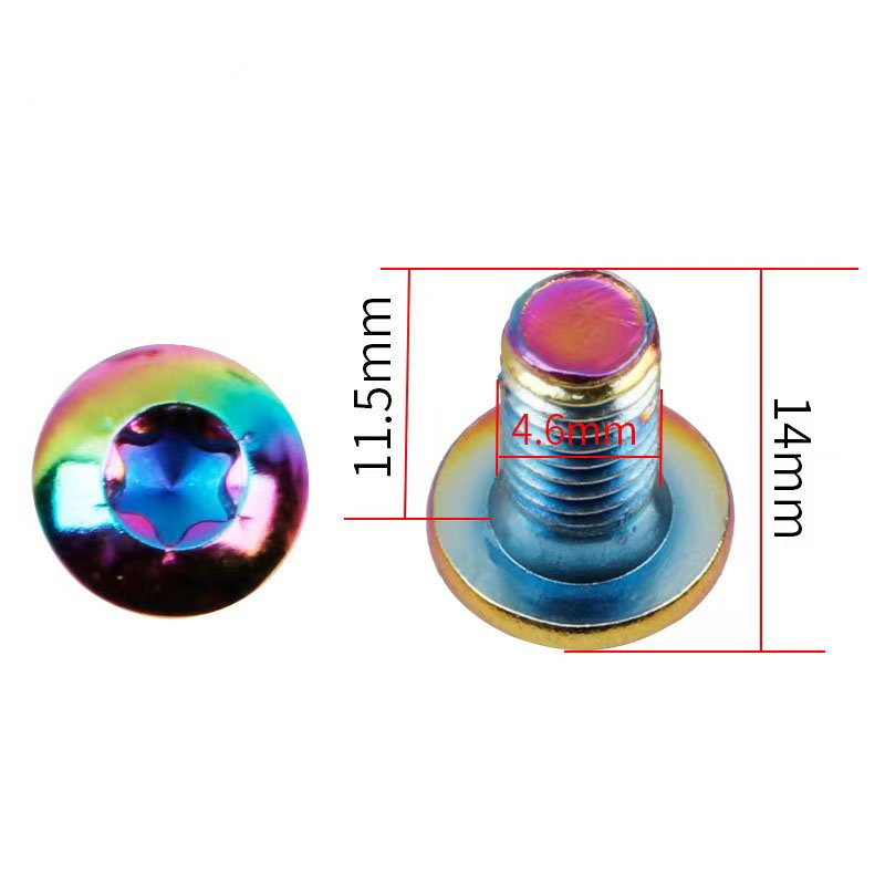 Tornillos de disco arcoíris (Pack 12 )