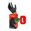 Guantes desechables de nitrilo Negro-Verde-L (90 Unidades) [Berner]