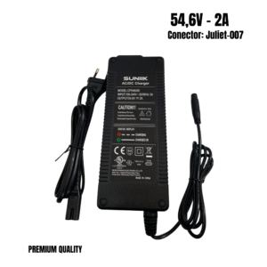 Cargador 54,6V - 2A [Conector Juliet] - PREMIUM QUALITY