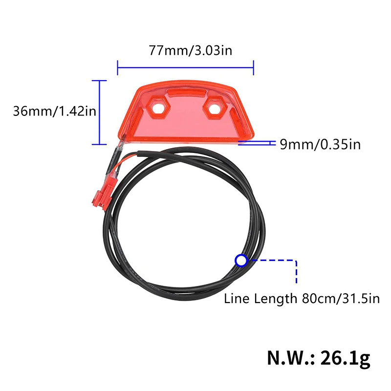 Luz trasera para Kukirin G2 Max