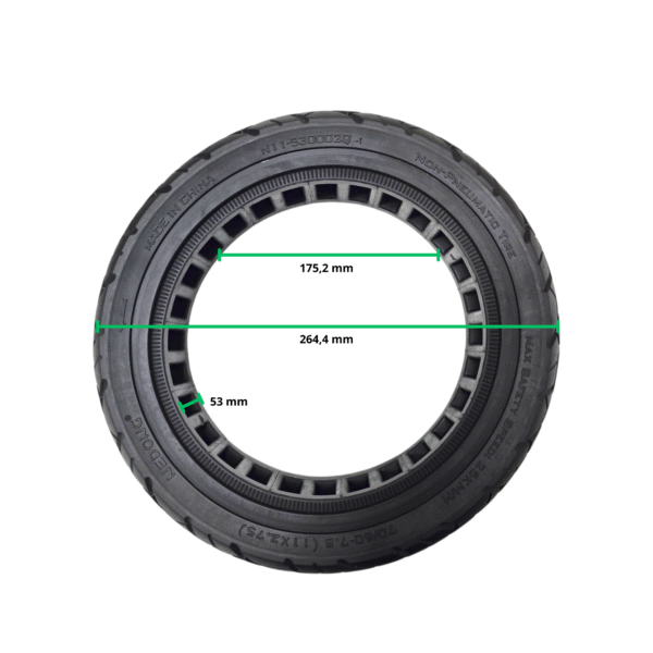 Rueda maciza 70/60-7,5 Ninebot ZT3 Pro - [Nedong]