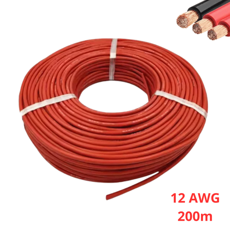 Cable 12AWG 200M Rojo