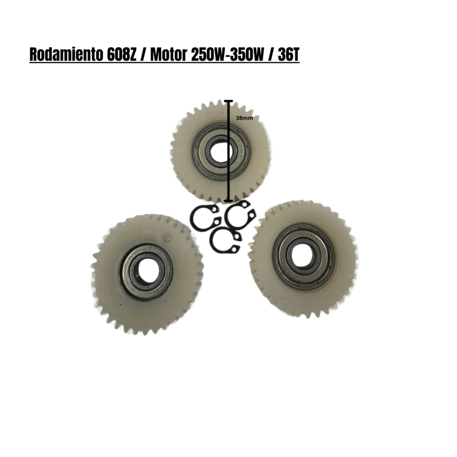 Rodamiento 608Z / Motor 250W-350W / 36T