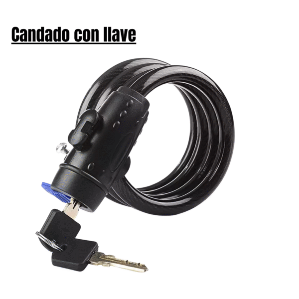 Copia de Copia de Copia de Copia de Copia de Copia de Copia de Cargador Juliet-6 Candado con llave para bicicleta o patinete