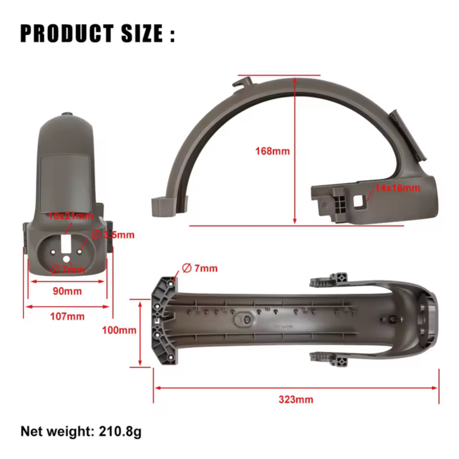 3 Guardabarros trasero Xiaomi Mi4 Pro Max