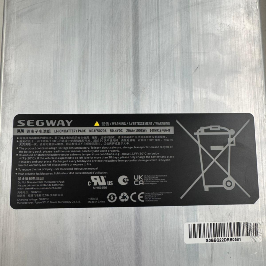 Bateria 50,4V 20Ah para Ninebot GT1 [Original]