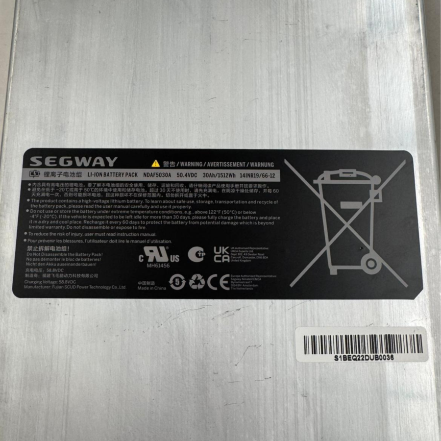 Bateria 50,4V 30Ah para Ninebot GT2 [Original]