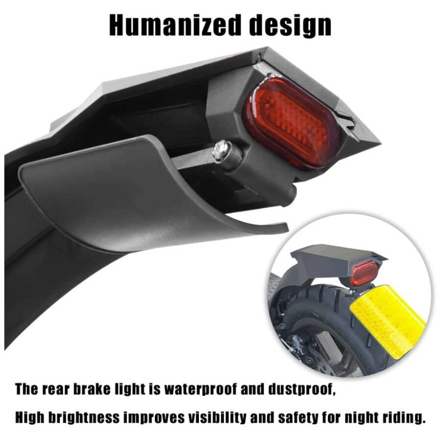 920-RMR-108A-Negro-Guardabarros-deportivo-para-Xiaomi-Zhikan-1-1 Guardabarros corto con matricula para patinete – pa color: negro