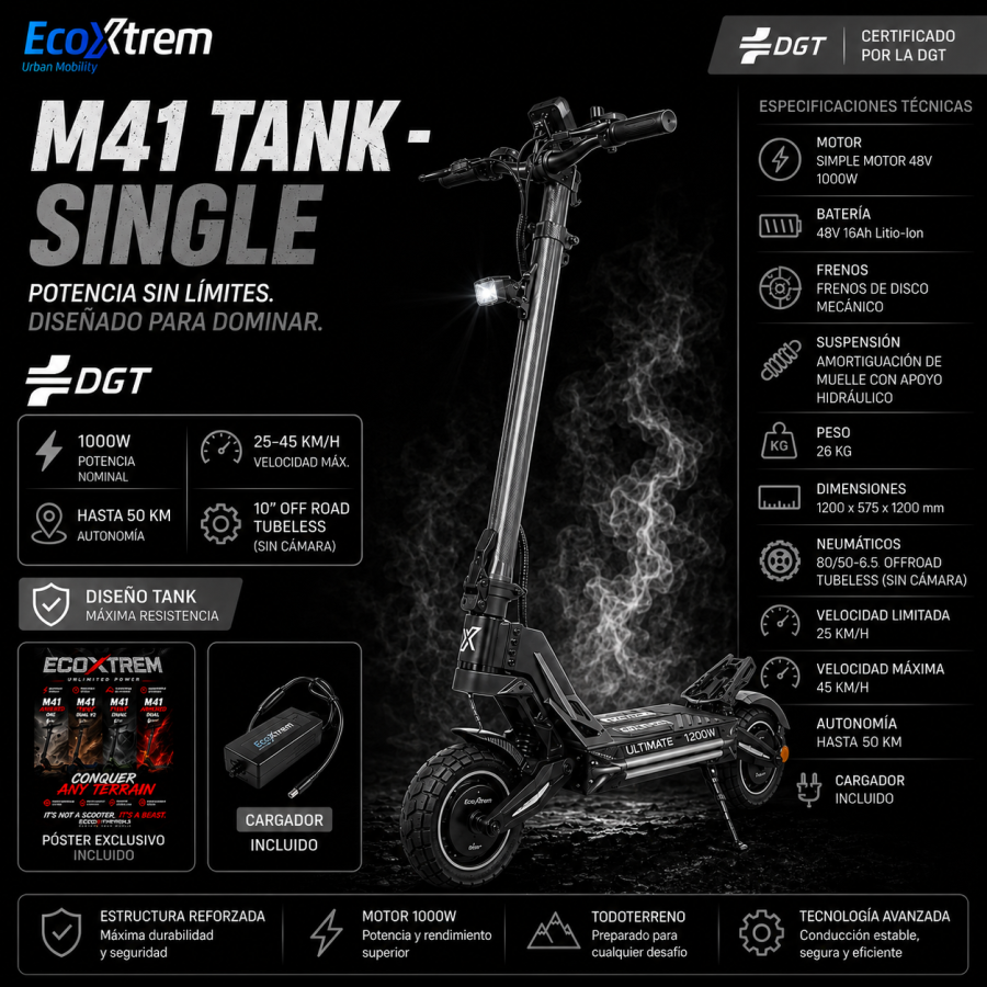 Ecoxtrem M41 Tank Single - Black Edition