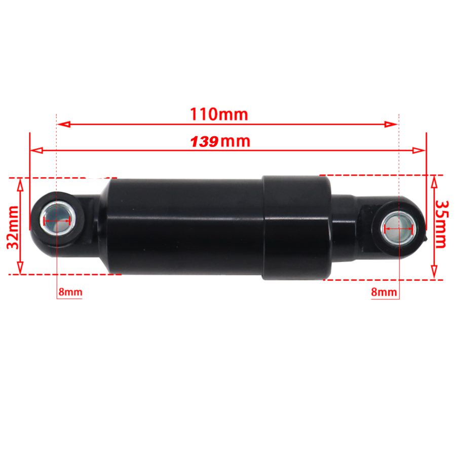 Amortiguador trasero 110mm [Pack2 uds]