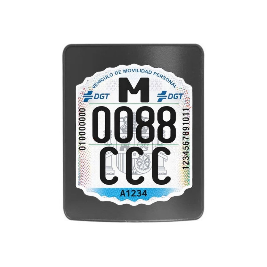 Placa de matricula para guardabarros trasero Xiaomi Pro [Pack 5]