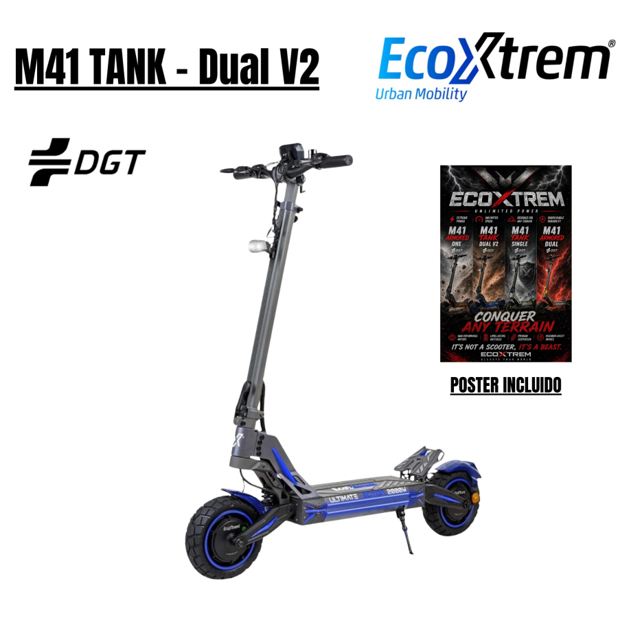 Ecoxtrem M41 Tank Dual V2 - Blue Edition