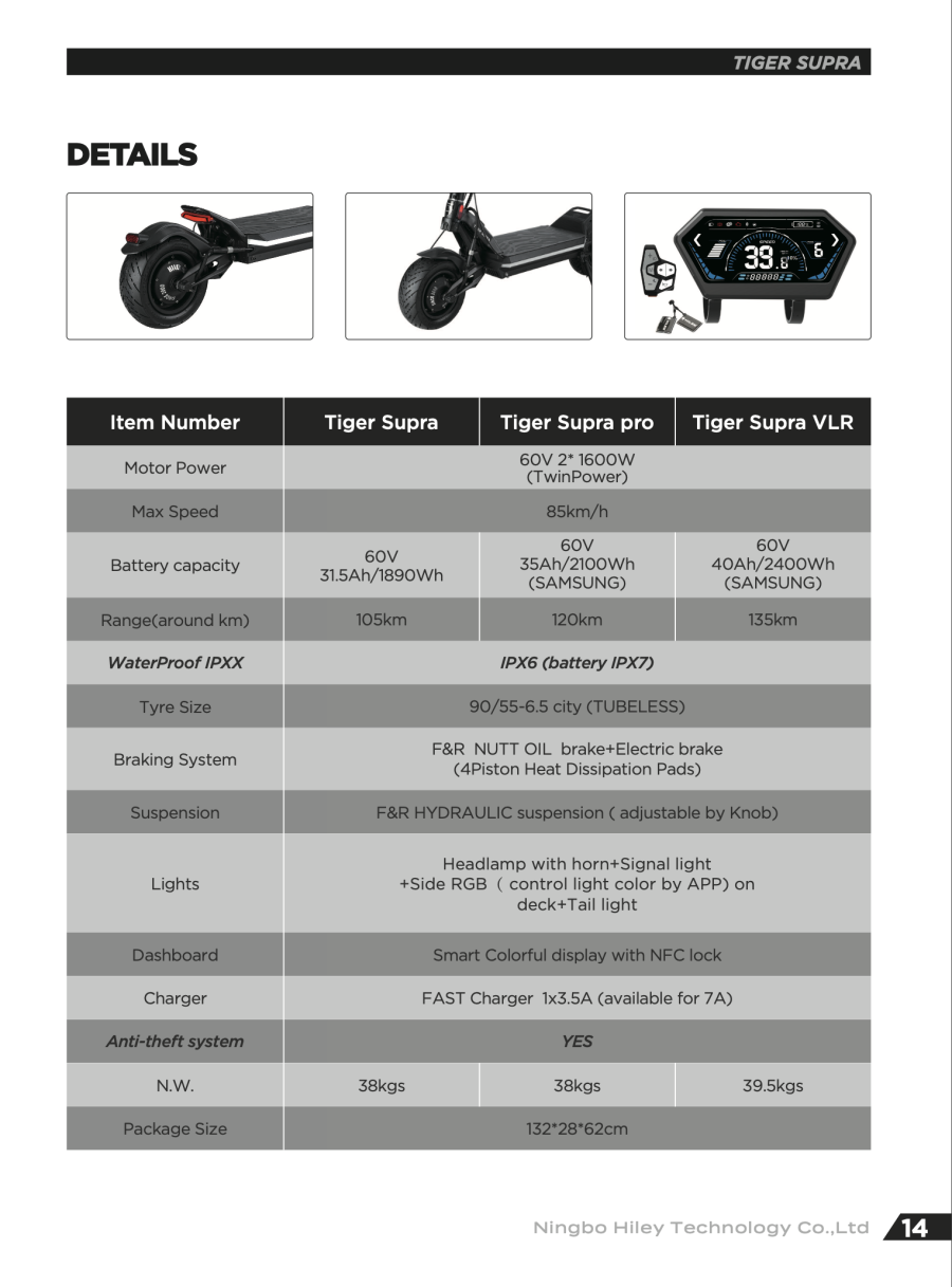 Hiley Tiger Supra Pro - Black Edition